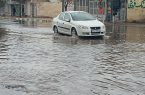 آبگرفتگی معابر شهری در پی بارشهای اخیر